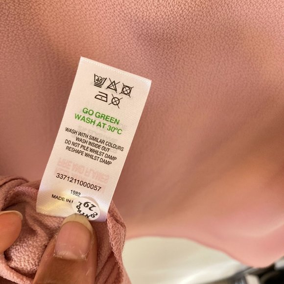 Papaya Women's Dusty Pink With Lace Detailing Long Sleeve Blouse Top Size UK 16 - Picture 9 of 12